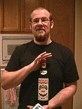 Austin and his booze.