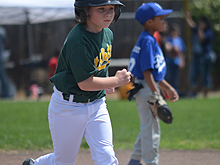 Hunter's second baseball game