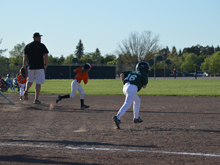 Hunter's third baseball game