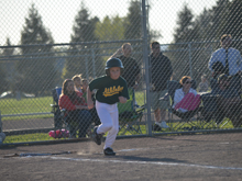 Hunter's third baseball game