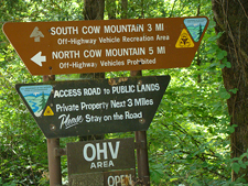 Cow Mountain Sign