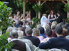 A beautiful outdoor ceremony.