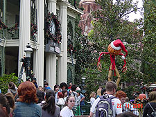 Haunted Mansion, decorated after Nightmare Before Christmas