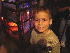 Hunter waiting in line for the Tower of Terror