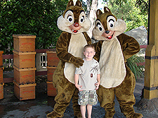Hunter with Chip & Dale
