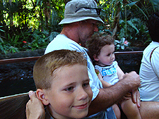 Hunter, Dave & Ryder on the Jungle Cruise