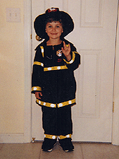 Heidi's nephew, Tyler.  The cutest fireman ever!