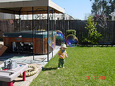 Big bubbles coming to get Hunter!
