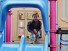 Hunter in the playground.
