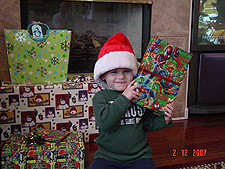 Hunter getting anxious about his presents