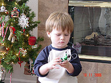 Hunter with an ornament.