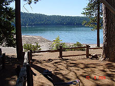 View of Jenkinson Lake from our site.