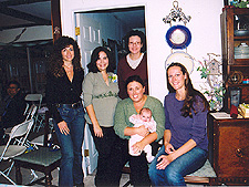 Heidi, Natalie, Heather, Sarah and baby, Rose