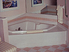 Whirlpool tub in the master bath.