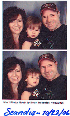 All of us in the photo booth.