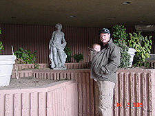 Hunter and daddy at Caesars.