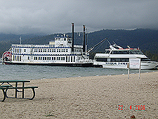 View of the Tahoe Queen and Tahoe Pardise
