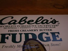 Cabela's fudge. It was so good!
