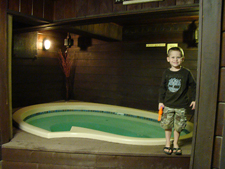 hot tub at the hotel