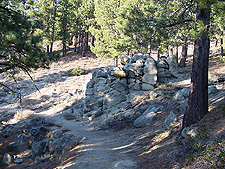 Cool rocks along the trail.