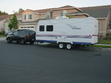 The Xterra and our new trailer.