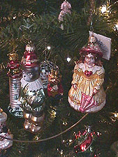 Glass ornaments, including Christopher Radko..