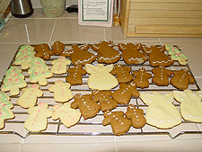 Homemade Christmas cookies Heidi made for Dave to bring to work.