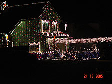 Another shot of the best house with lights.
