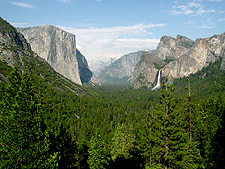 An amazing view of the Yosemite Valley.