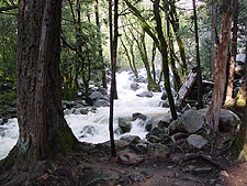 The waters of Bridal Veil Falls.