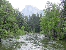 Half Dome over the Merced River