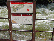 Signs along Vernal Falls.