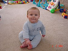 Hunter looking silly...