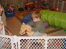 Hunter on his horse.