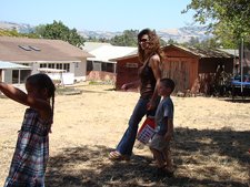 Heidi & Hunter on the treasure hunt.